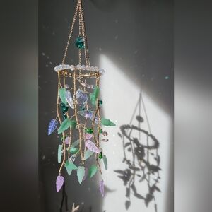 Elegant Crystal Plant Suncatcher/ Rainbow Maker